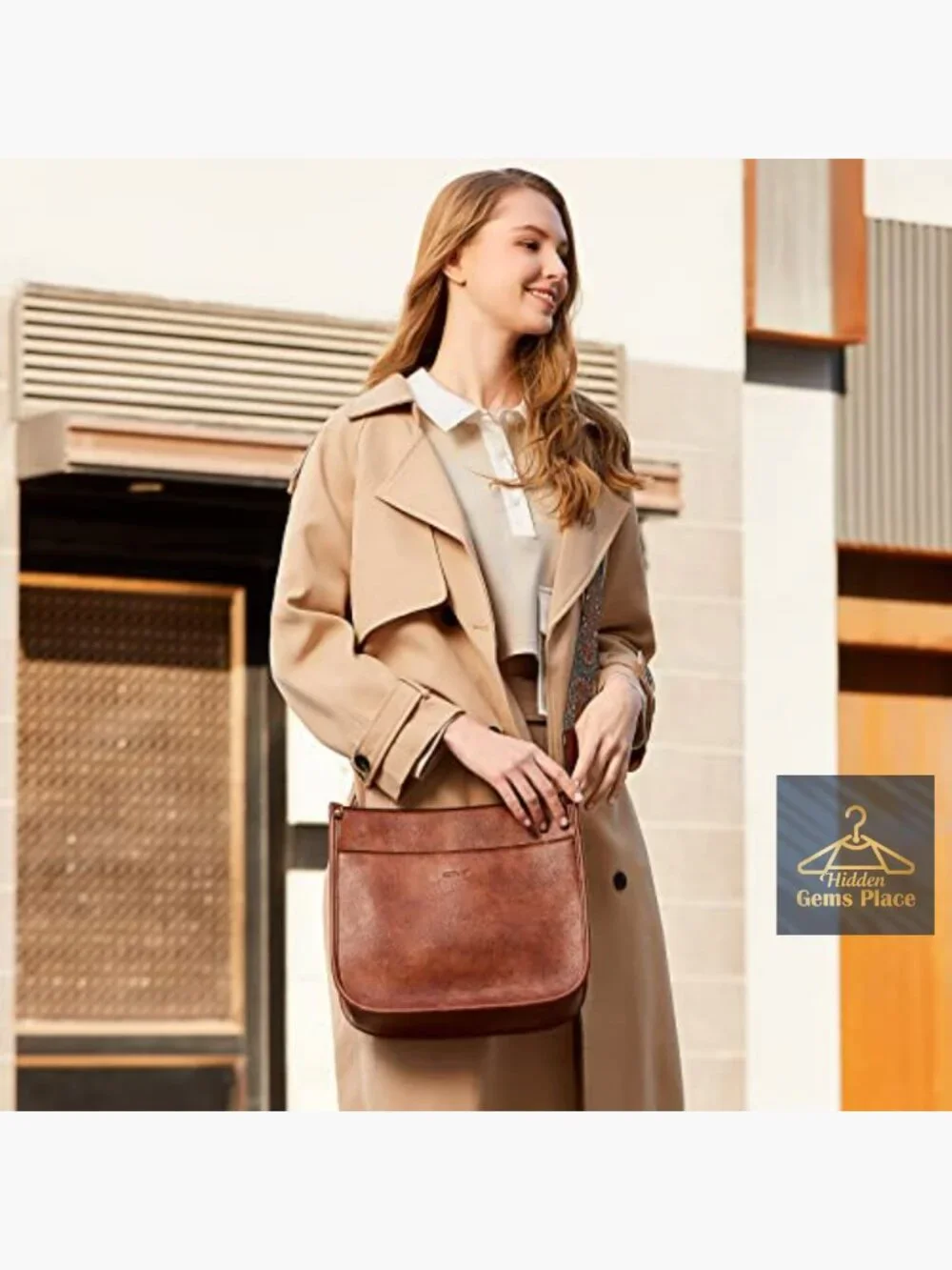 Trendy Vegan Leather Hobo Crossbody Bag with 2 Adjustable Straps
